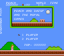 Peach & Daisy - The Royal Games with Custom Music Title Screen